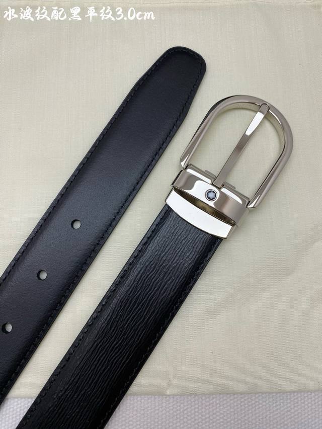 montblanc Montblanc width 3.0cm using imported cowhide fine pin buckle head free montblanc Montblanc width 3.0cm using imported cowhide fine pin buckle head free