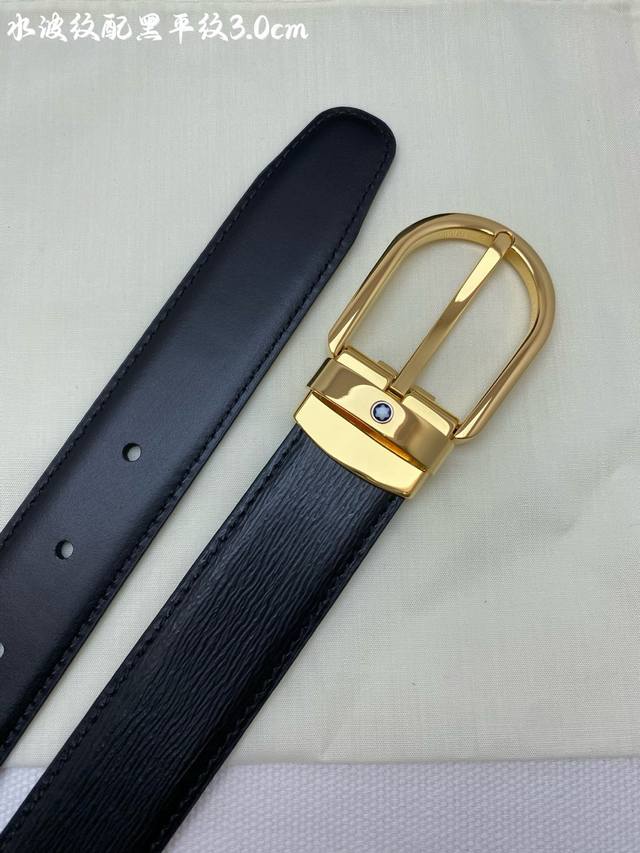 montblanc Montblanc width 3.0cm using imported cowhide fine pin buckle head free montblanc Montblanc width 3.0cm using imported cowhide fine pin buckle head free