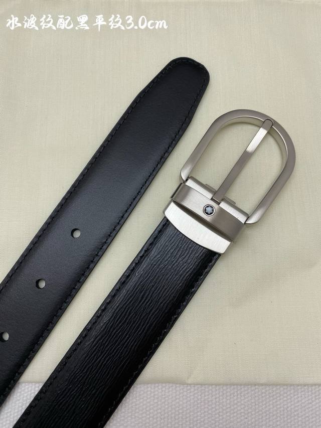montblanc Montblanc width 3.0cm using imported cowhide fine pin buckle head free montblanc Montblanc width 3.0cm using imported cowhide fine pin buckle head free