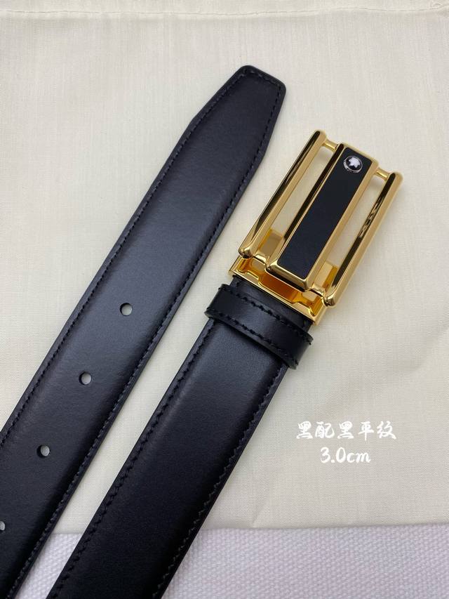 montblanc Montblanc width 3.0cm using imported cowhide fine pin buckle head free montblanc Montblanc width 3.0cm using imported cowhide fine pin buckle head free