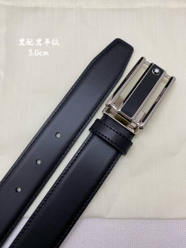 montblanc Montblanc width 3.0cm using imported cowhide fine pin buckle head free montblanc Montblanc width 3.0cm using imported cowhide fine pin buckle head free
