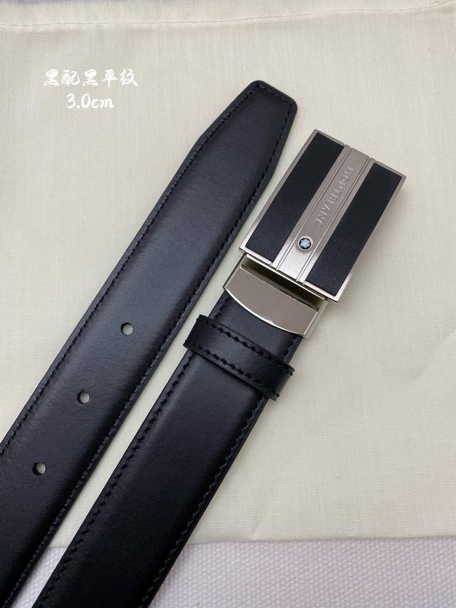 montblanc Montblanc width 3.0cm using imported cowhide fine pin buckle head free montblanc Montblanc width 3.0cm using imported cowhide fine pin buckle head free