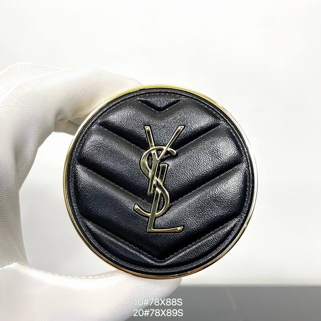 Mingtong Version New Version Saint Laurent Black Leather Cushion with Magnetic S Mingtong Version New Version Saint Laurent Black Leather Cushion with Magnetic S