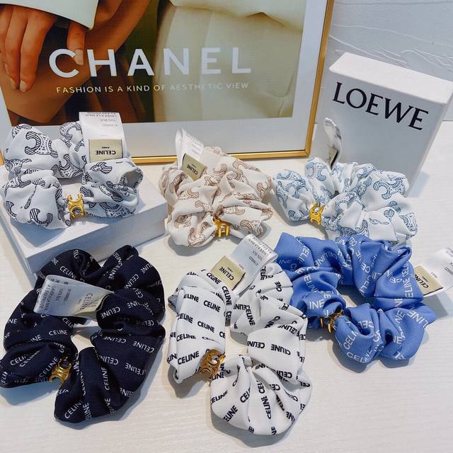 New Arrival: Celine hair ties (high-quality version)! New Celine printed hair ti New Arrival: Celine hair ties (high-quality version)! New Celine printed hair ti