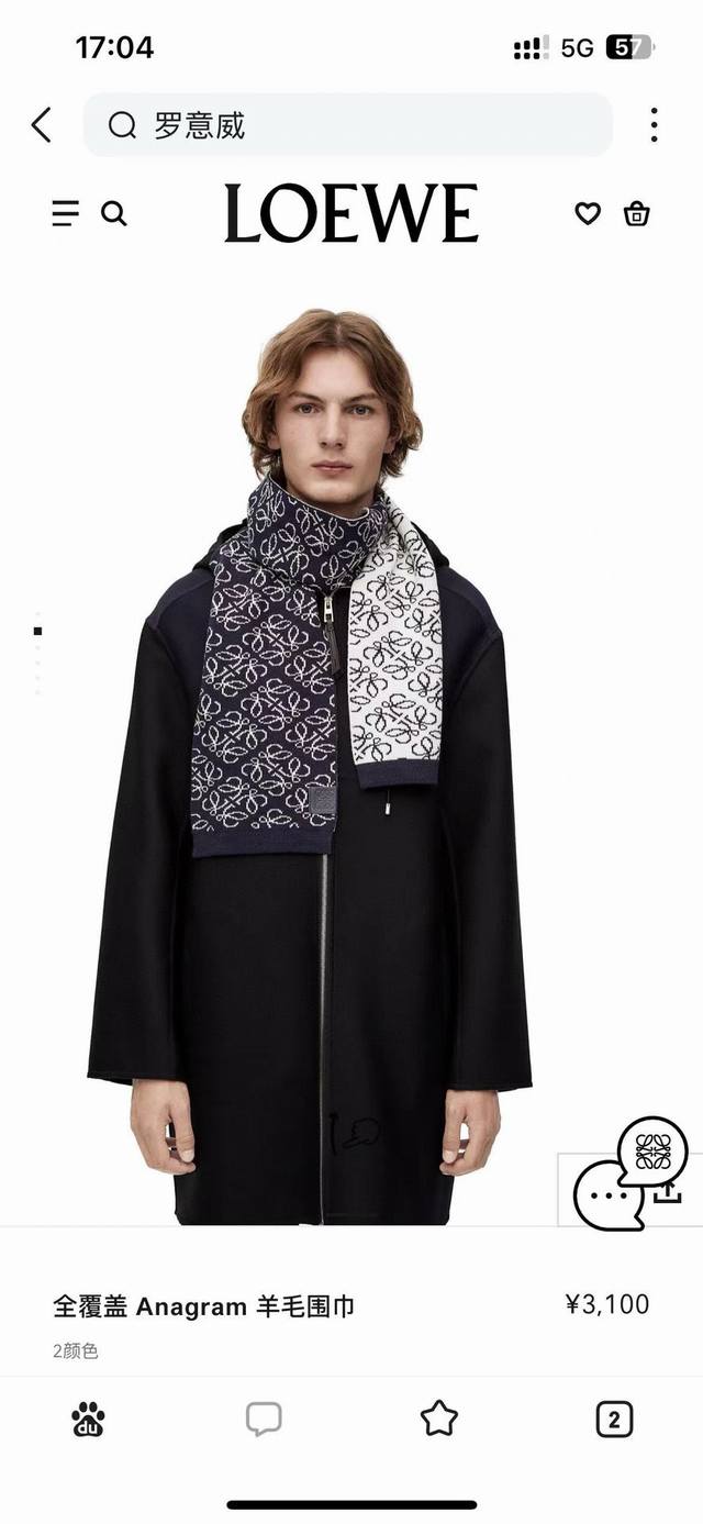 Loewe Original Highly Recommended 2025 New Knitted Scarf for Men and Women. Unde Loewe Original Highly Recommended 2025 New Knitted Scarf for Men and Women. Unde