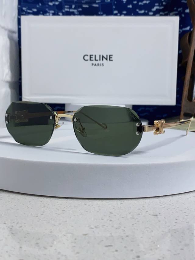 Celine polygonal frameless sunglasses, unisex, 2025 new style, UV protection, Am Celine polygonal frameless sunglasses, unisex, 2025 new style, UV protection, Am