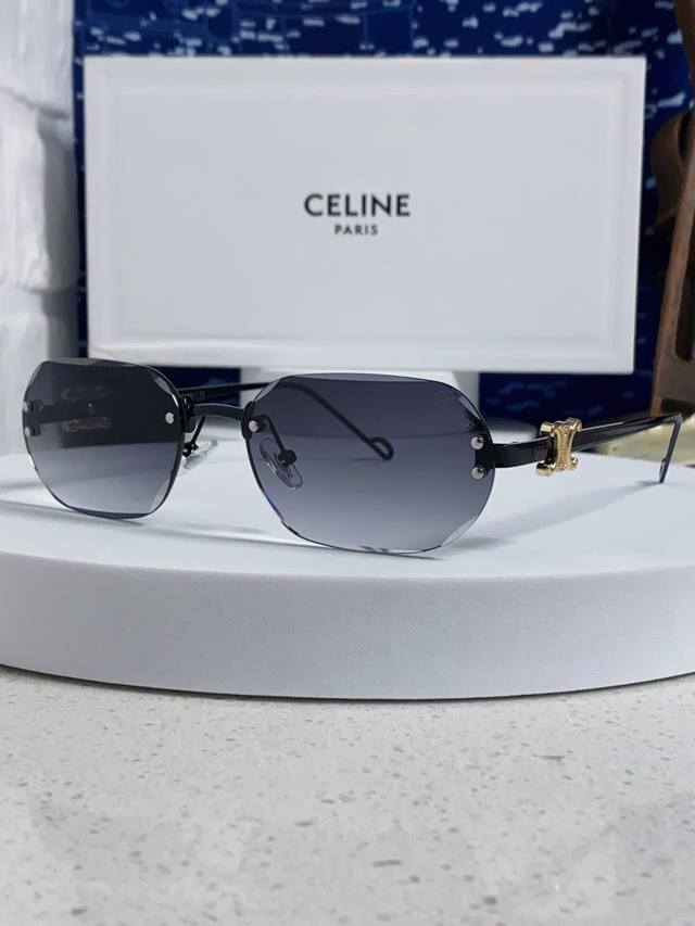 Celine polygonal frameless sunglasses, unisex, 2025 new style, UV protection, Am Celine polygonal frameless sunglasses, unisex, 2025 new style, UV protection, Am