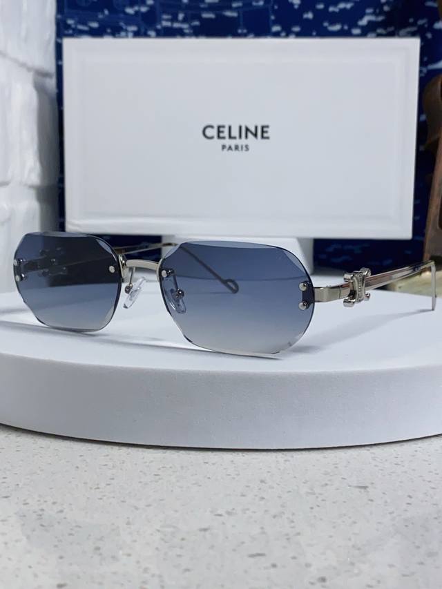 Celine polygonal frameless sunglasses, unisex, 2025 new style, UV protection, Am Celine polygonal frameless sunglasses, unisex, 2025 new style, UV protection, Am