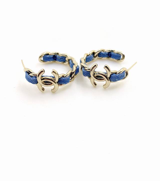 Chanel's Latest Blue Cc Ear Hooks, Made From The Same Zp Brass Material.