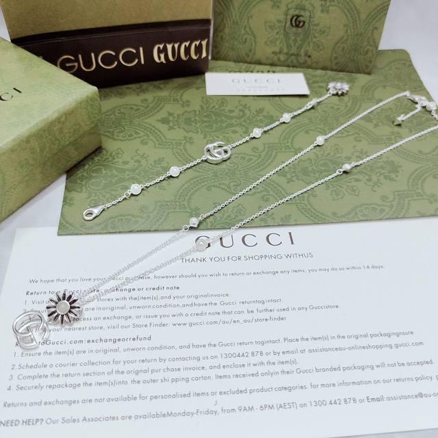 Bracelet, Necklace Gucci's Gg Marmont Series Fashion Jewelry Piece Seamlessly In