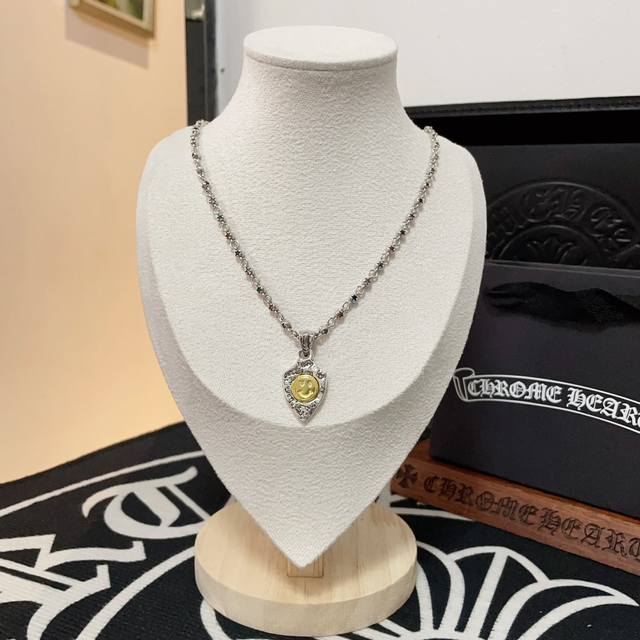 New Model, Counter-Quality Chrome Hearts Cross Necklace With Diamond-Encrusted D