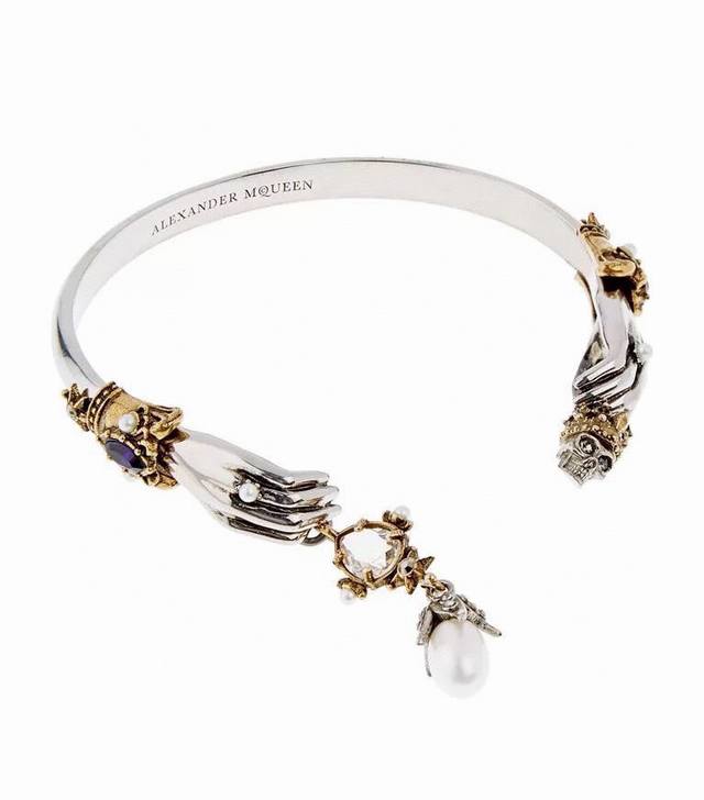 New Alexander Mcqueen Bangle, Original Custom Design. The Rebellious, Extravagan
