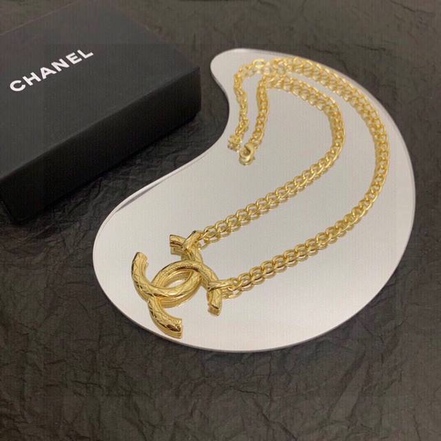 Chanel Vintage Double C Necklace Authentic Replica Logo. Chanel's Iconic Design