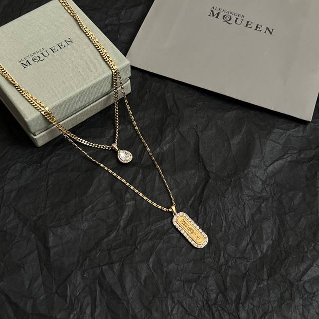 New Alexander Mcqueen Necklace Original Custom-Made The Rebellious, Extravagant