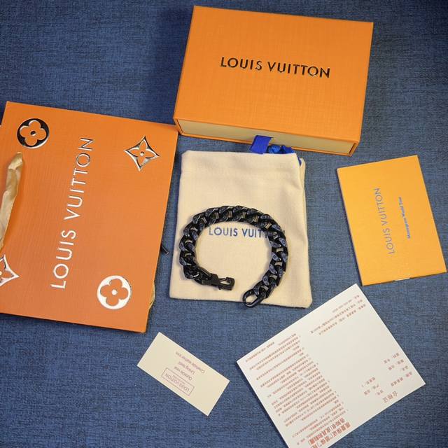 Louis Vuitton Chain Links Cuban Chain Couple Bracelet Lv Chain Links Bracelet Co