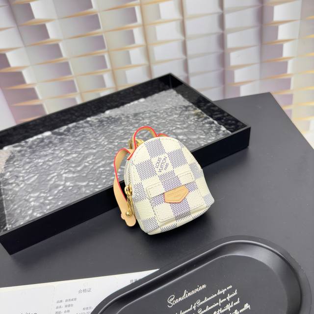 Louis Vuitton Louis Vuitton Lv Mini Backpack Keychain Pendant Pu Material, Steel