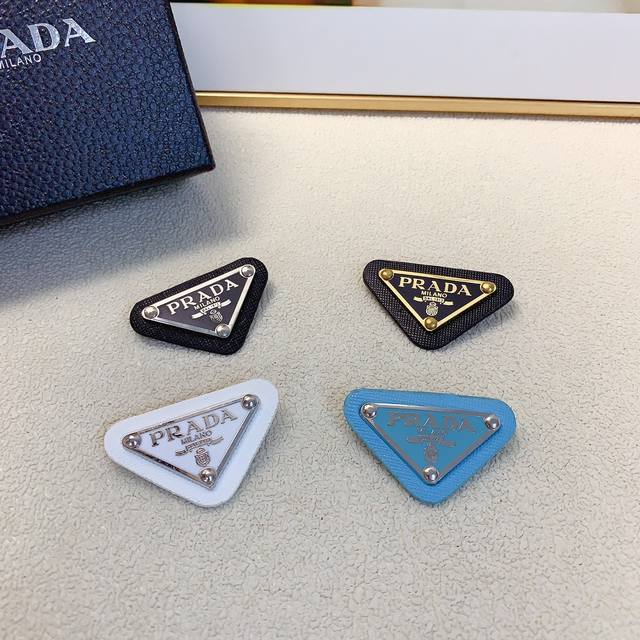 Prada Prada Brooch Triangular Logo Brooch, A Stylish And Versatile Everyday Acce