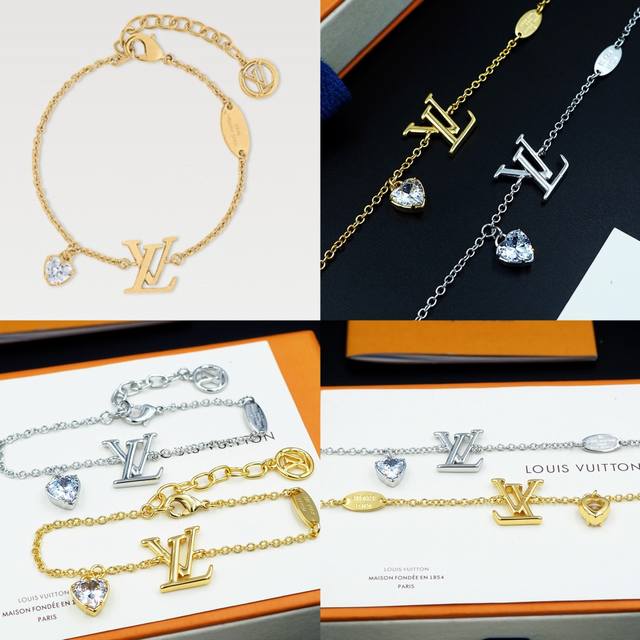 Donkey House Lvlconic Heart Bracelet Features Dazzling Cubic Zirconia Heart-Shap