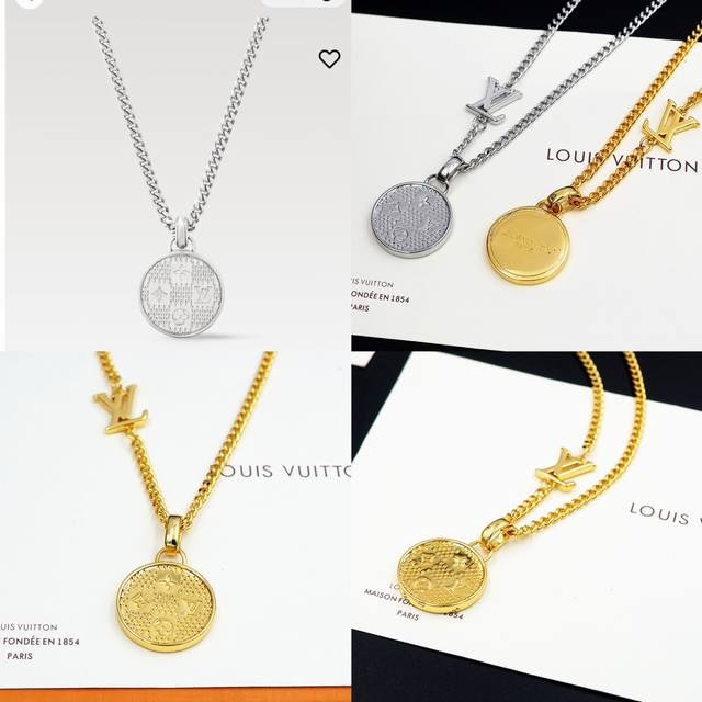 Donkey House Damnier Staples Necklace Features A Pendant Engraved With Pharrell