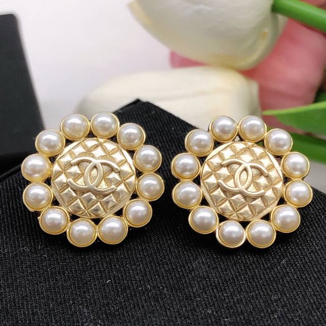 Id Xed0483 1New Arrival Small Round Pearl Button Stud Earrings