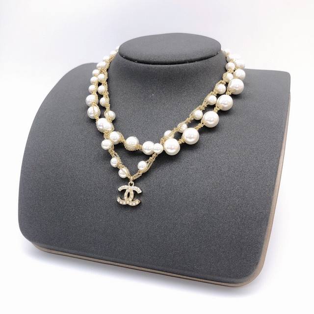 Code Xxl0056 Double-Layer Pearl Necklace. Every Detail Is Meticulously Crafted.