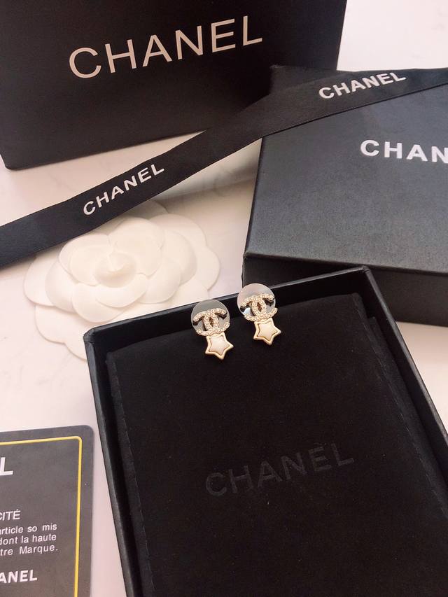 Chanel Ear Studs, Hot-Selling New Arrival, Consistent Zp Chan 23 Star Double C E