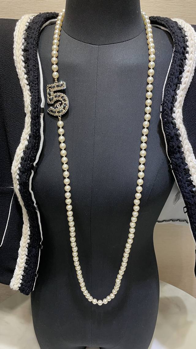 Number Xxl0806 23P New Style Leather Chain With Rhinestones, Size 5, Double C Pe