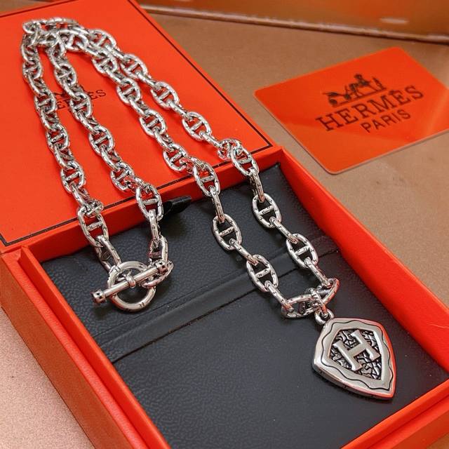 Hermes Pig Nose Necklace Series Jewelry, Imported Custom-Made. High-End Chain Cl
