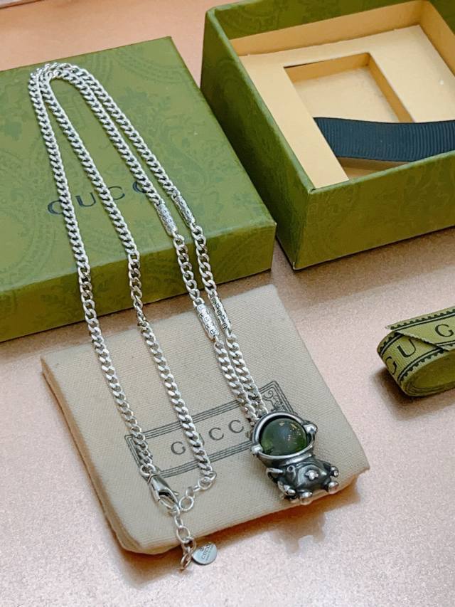 Gucci Necklace Newest Model With Higher-Grade Chain, Celebrity-Inspired Anger Fo