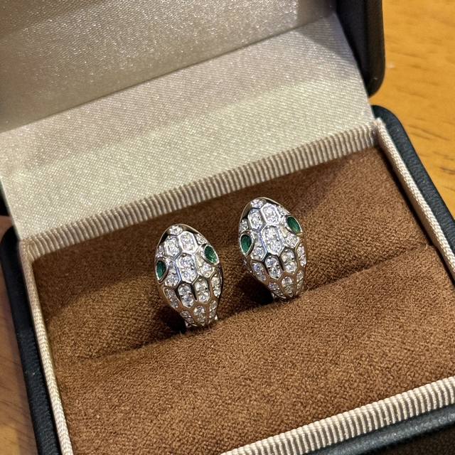 A1559 High-End Jewelry Snake Series Luxurious Serpent Earrings Elegant And Sophi