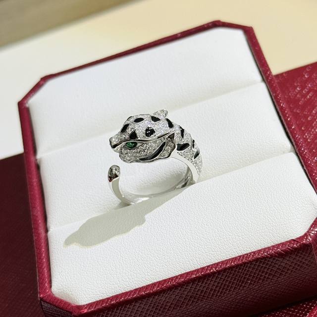 A0027 Luxury Spotted Leopard Open Ring, Grand, Elegant, And Noble Classic Noble
