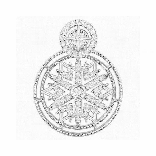 A Batch M Monaco Healing Series Ab Snowflake Earrings! This Series Is Truly Stun