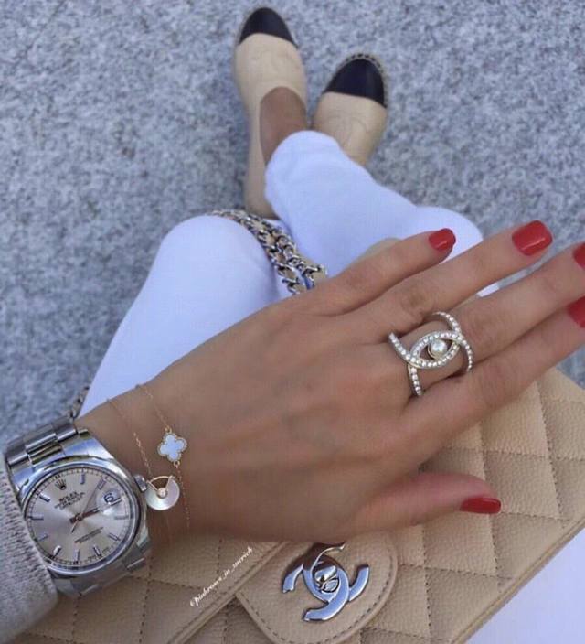 Chanel's Fiery Launch: Open-Style Pearl Ring, Fiery And Elegant. Made From The S