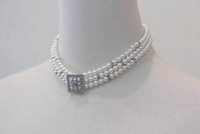 Chanel Pearl Necklace, Brass Material, Official Website Selected Premium Quality