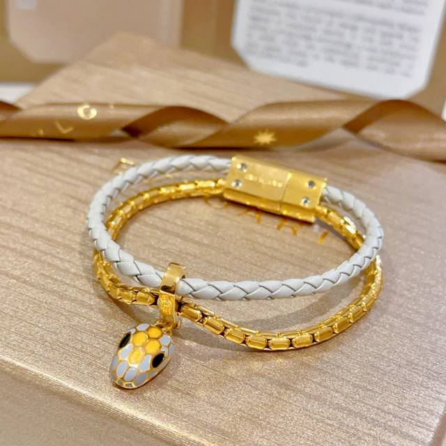 Our New Serpenti Bulgari Bracelet Features A Snake Head Double-Layer Design. Int
