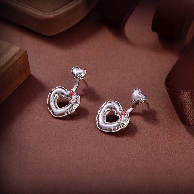 Bv New Hollow Heart Earrings With A Unique Design, Bold And Distinctive, Redefin