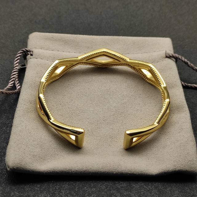 New Arrival David Yurman 13Mm Two-Row Cufflink Bracelet. Recommended For Wrist S