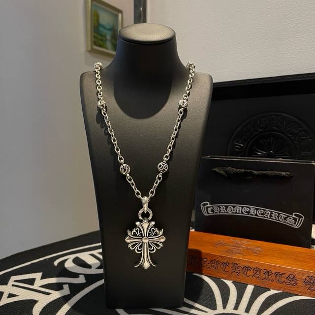 New Arrival, Counter Quality Chrome Hearts Cross Heart Classic Retro Multi-Eleme