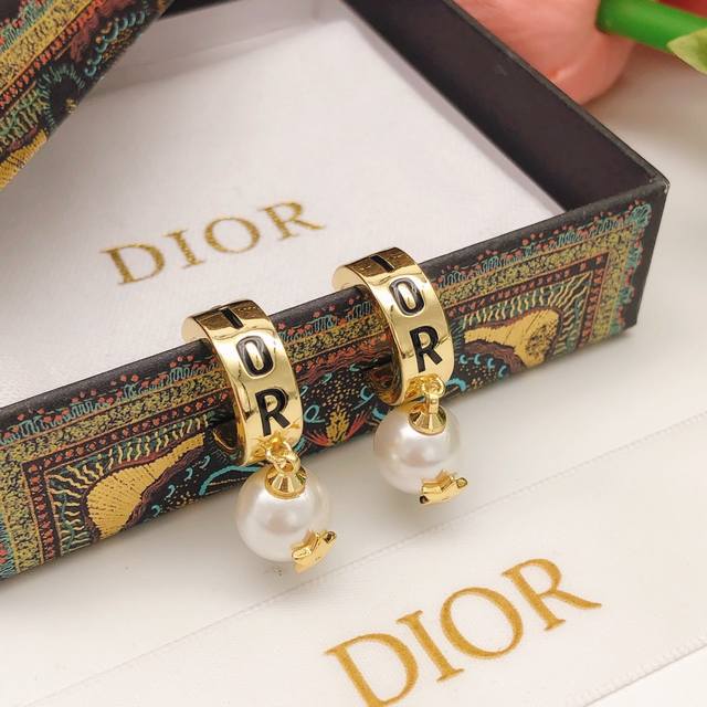 Ded0045 Dia* Latest Pearl Ear Hook With Matching Zp Brass Material