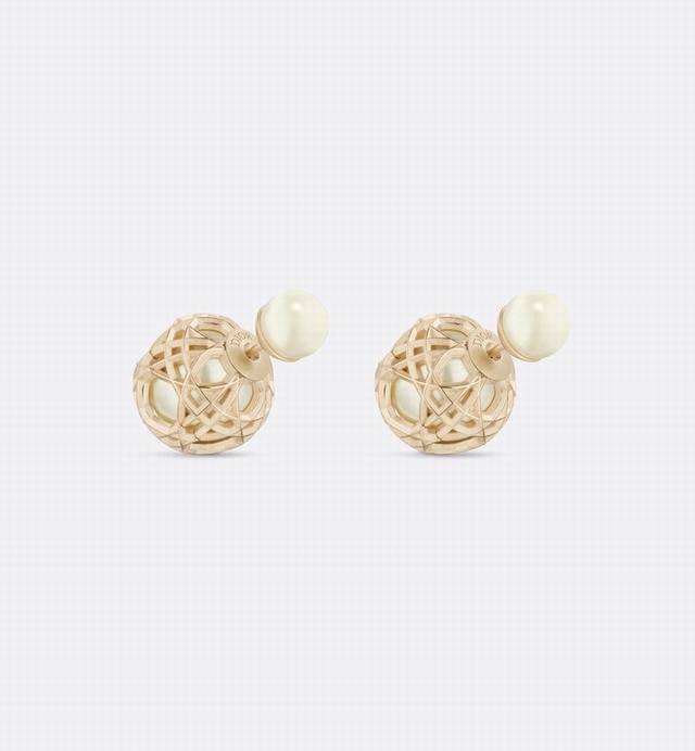 Dior Ear Studs, Hot-Selling New Arrivals Dior Hollow Pearl Flower Ball Ear Studs