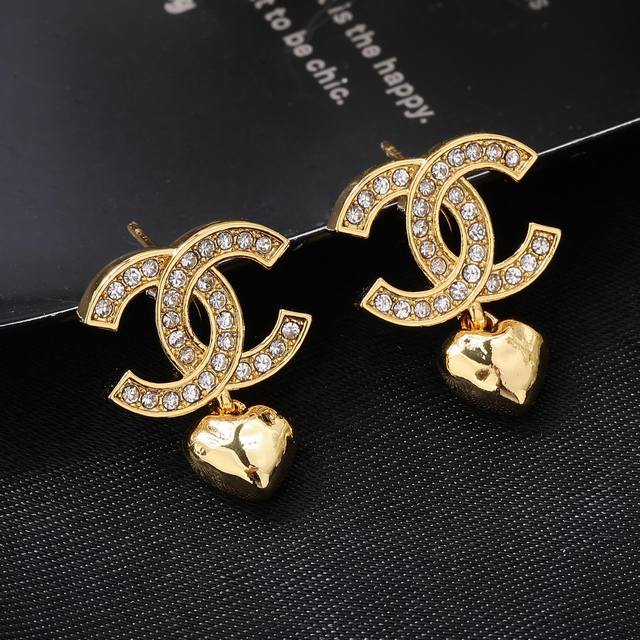 Chanel New Double C Stud Earrings Vintage-Style Earrings Original Custom Design,