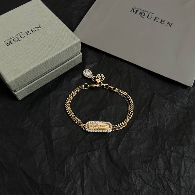 New Alexander Mcqueen Bracelet, Original Custom Design. The Rebellious, Extravag