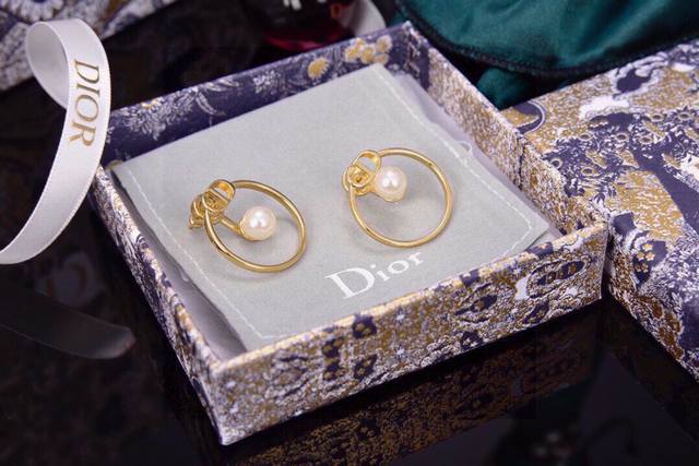 Dior Dior Round Hoop Earrings New Arrival From The Counter Stunningly Beautiful,