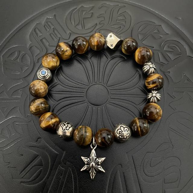 New Arrival, Boutique Quality Chrome Hearts Classic Retro Multi-Element Tiger's