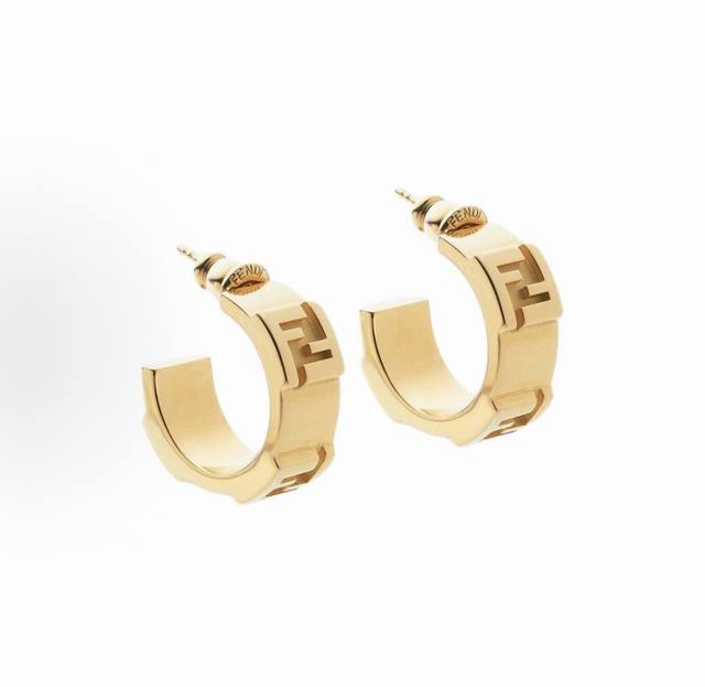 New Fendi Logo Earrings, High-End Customization, Best-Selling New Arrival, Simpl