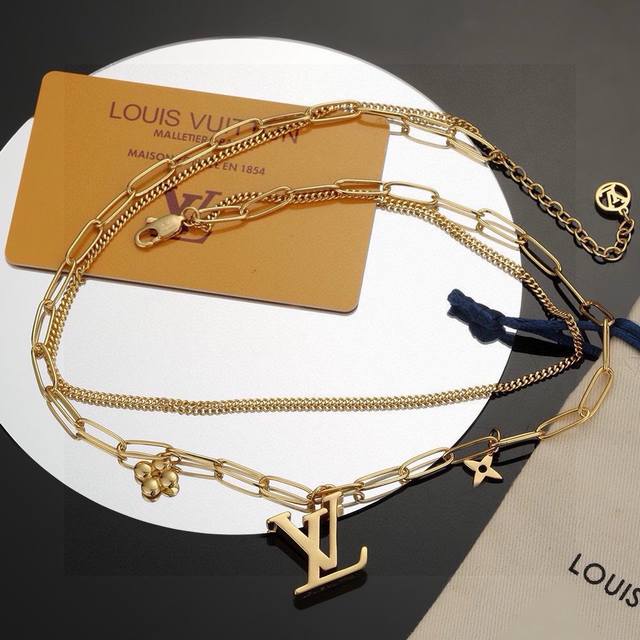 New Louis Vuitton Necklace. It's Quite Beautiful. At First Glance, It May Seem A