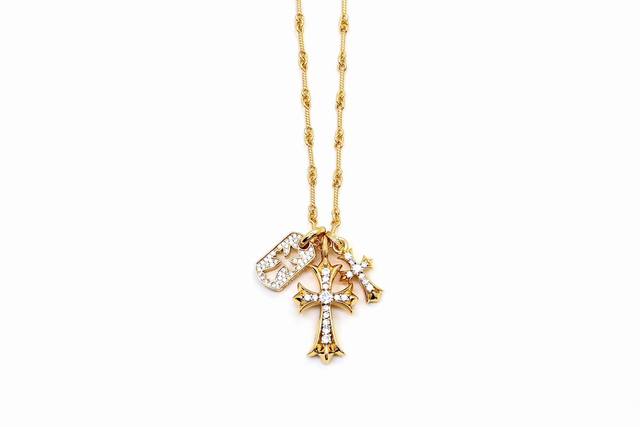 Kroxin 22K Gold-Plated Double Cross Military Tag Made From 925 Silver With Vacuu