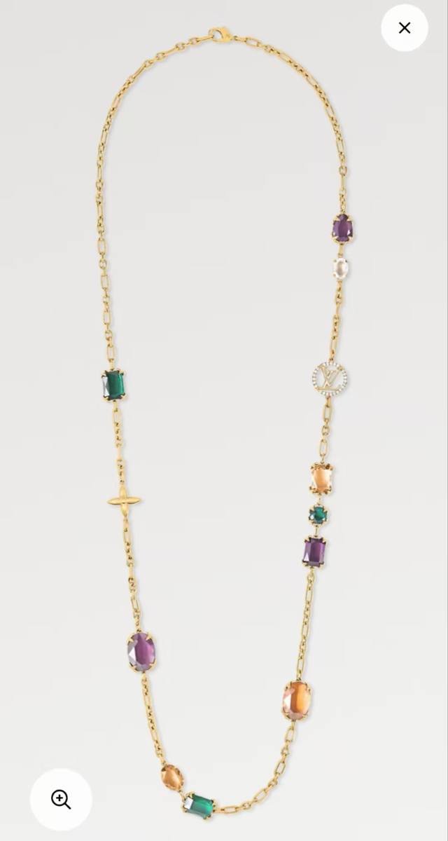Donkey Home Heiroom Long Necklace Featuring A Dazzling Chain Arrangement, The Ne