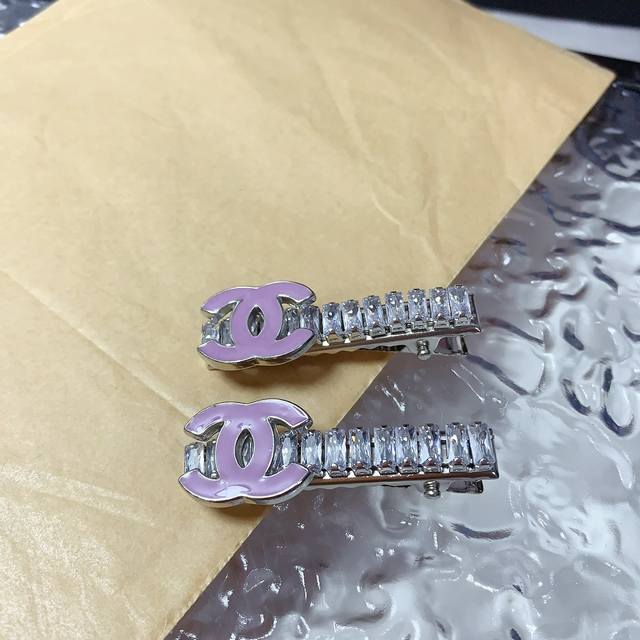A Pair Of Chanel Small Perfume Bottles Chanel Hairpin Czech Diamond Logo-Edged H