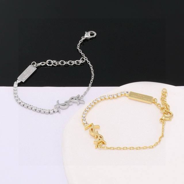 Ysl Saint Laurent Bracelet Original Brass Material Yves Saint Laurent Was Founde